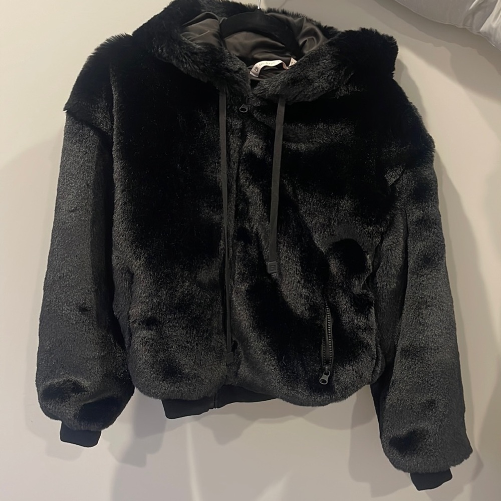 Blanc Noir faux fur jacket